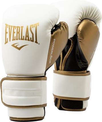 Everlast Powerlock 2r Training Glove, White/gold 14-OZ, Ophalen of Verzenden, Zo goed als nieuw, EVERLAST