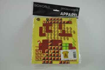 Nintendo Yellow Mario Maker T-Shirt XL Morgen in huis!, Ophalen of Verzenden, Zo goed als nieuw