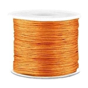 Per 2 meter Macramé draad 0.7mm Light copper brown, Ophalen of Verzenden, Nieuw, Draad