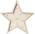 Ster van triplex met verlichting licht box, h: 26 cm, d: 3,5, Ophalen of Verzenden, Nieuw