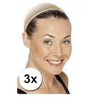 3 Haarnetjes voor onder een pruik - Pruiken accessoires, Ophalen of Verzenden, Nieuw