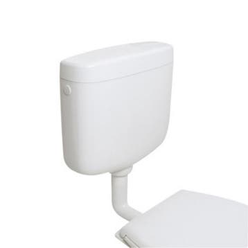 Reservoir Laaghangend Plieger Rhein Single Flush 6L Wit, Ophalen of Verzenden, Nieuw