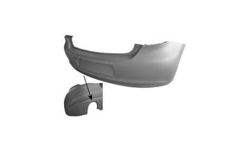 Achterbumper in primer sport geschikt voor Polo 6R 2009-2014, Volkswagen, Nieuw, Ophalen of Verzenden, Achter