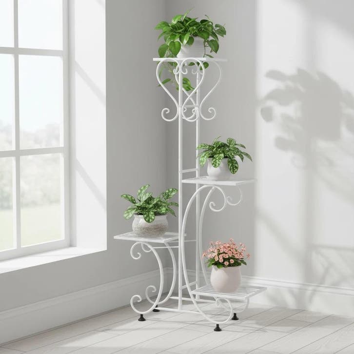 Metalen Plantenstandaard 4 Lagen – 57 × 81 cm, Tuin en Terras, Kassen, Nieuw, Verzenden