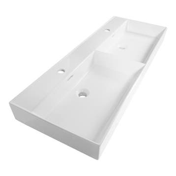 Brauer Lunar Wastafel - 120 cm - met 2 Spoelbakken en 2, Ophalen of Verzenden, Nieuw