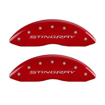 MGP 4 Caliper Covers Engraved Front & Rear Stingray Red, Ophalen of Verzenden, Nieuw
