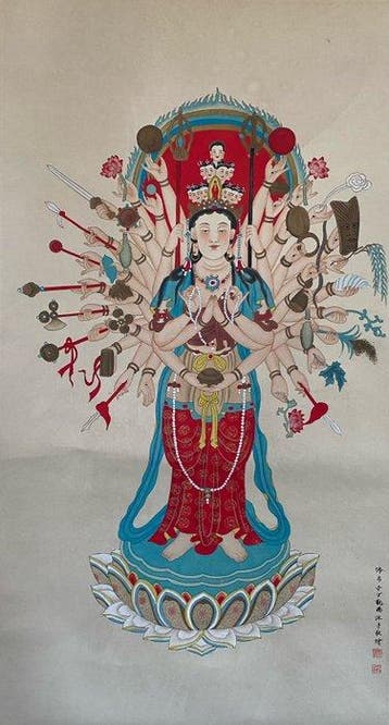 Inkt op papier, Vertical Axis Hanging Scrolls - Papier -