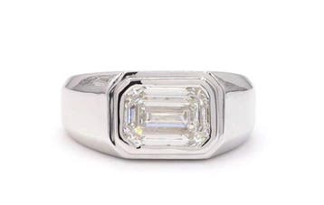 Zonder minimumprijs - Ring - 14 karaat Witgoud - 2.02ct. tw., Nieuw