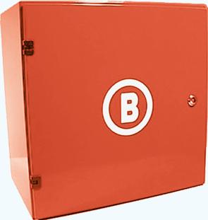 Haspelkast | Rood | 500x500x300 mm | Inbouw | Staal | Gelakt, Verzenden, Nieuw in verpakking