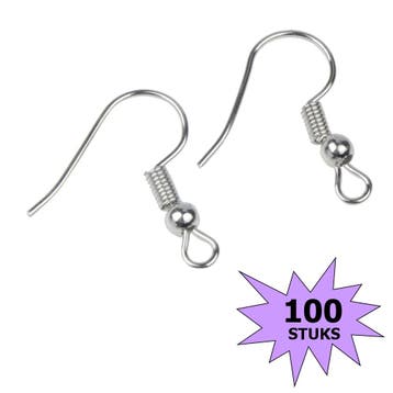 Fako Bijoux - Oorbel Haakjes - RVS - Stainless Steel - 100, Verzenden, Nieuw