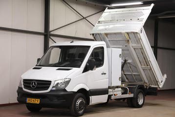 Zakelijke Lease |  Mercedes-Benz Sprinter 514 CDI KIPPER 350, Stof, Gebruikt, Euro 6, Wit