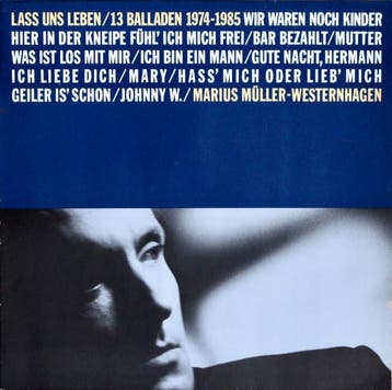 Marius Müller-Westernhagen - Lass Uns Leben / 13 Balladen 19, Ophalen of Verzenden, Gebruikt