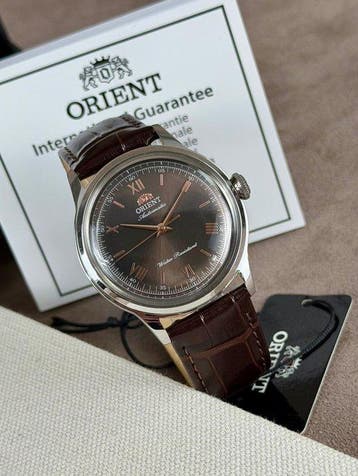 Orient - Bambino Date Automatic Brown - Zonder minimumprijs, Nieuw