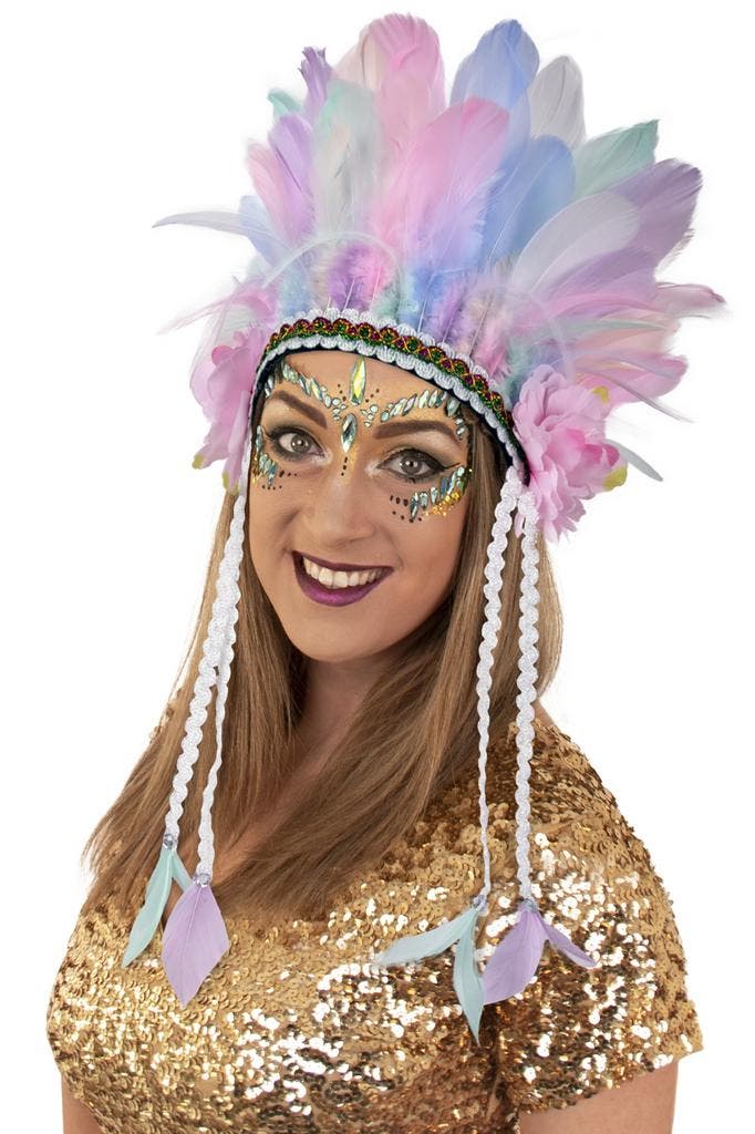 Verentooi Pastel Regenboog Hoofdtooi Roze Blauw Mintgroen In, Kleding | Dames, Carnavalskleding en Feestkleding, Nieuw, Carnaval
