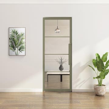 Stalen Taatsdeur - Olijfgroen - 4 Vlaks - Moderne look, Doe-het-zelf en Verbouw, Deuren en Horren, Minder dan 80 cm, Overige typen
