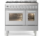 €3695 Ilve LD096WSCM3/SS gasfornuis, Witgoed en Apparatuur, Fornuizen, Ophalen of Verzenden, Nieuw
