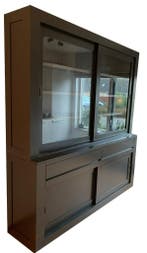 Buffetkast antraciet - grijs design 200cm soft close, Huis en Inrichting, Kasten | Buffetkasten, Ophalen of Verzenden, Nieuw