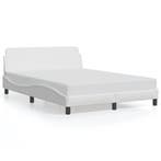 Bed met Hoofdbord Kunstleer | Tweedekansje | OP=OP, Overige materialen, Verstelbaar, 70 cm of minder, Beige
