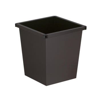 Vierkant tapse papierbak - zwart, Huis en Inrichting, Woonaccessoires | Prullenbakken, Verzenden, Nieuw