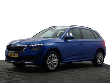 Zakelijke Lease |  Škoda Kamiq 1.0 TSI Sport Business Aut-, Automaat, Stof, Gebruikt, Blauw