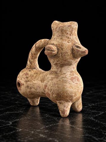 Colima-cultuur 4e tot 7e eeuw n.Chr. Terracotta Zoomorf vaat