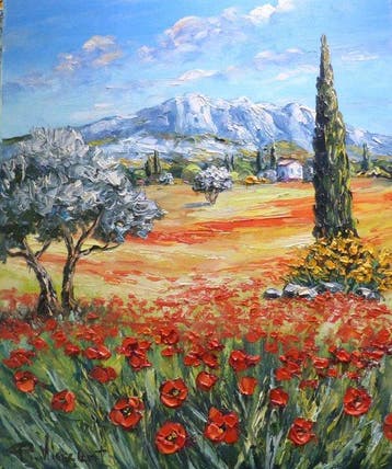 R. Vincent (1954) - La Sainte victoire à Aix en Provence