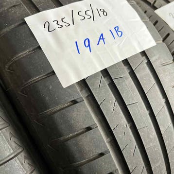 2 x Bridgestone 235-55-18 Zomerbanden 5,5mm, 18 inch, Gebruikt, Ophalen of Verzenden, 235 mm