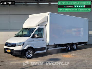 MAN TGE 3.140 Veldhuizen Clixtar Laadklep Bakwagen 3580kg 61, Stof, Gebruikt, Euro 6, Overige kleuren
