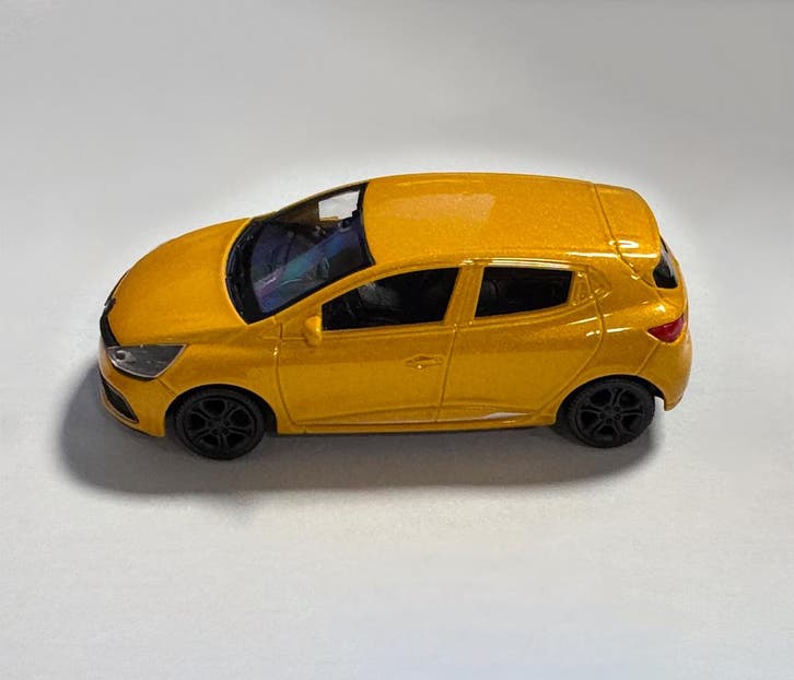 Schaalmodel Renault Clio RS (schaal 1:43, circa 10x4x3 cm,, Hobby en Vrije tijd, Modelauto's | 1:43, Nieuw, Ophalen of Verzenden