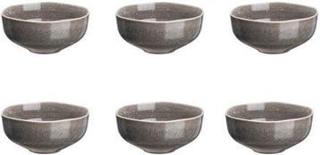 2dekans | Kom STELLAR Ø14cm - 6 stuks - Betongrijs, Ophalen of Verzenden, Zo goed als nieuw