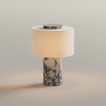 Luxe Marmeren Tafellamp Draagbaar & Oplaadbaar - Scandinavis, Verzenden, Nieuw