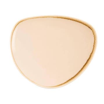 Kiln Driehoekige Borden | Zandsteen | 23cm | 6 stuks, Verzenden
