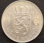 Nederlandse zilveren Gulden 1964, Postzegels en Munten, Munten | Nederland, Verzenden, Koningin Juliana, Losse munt, Zilver