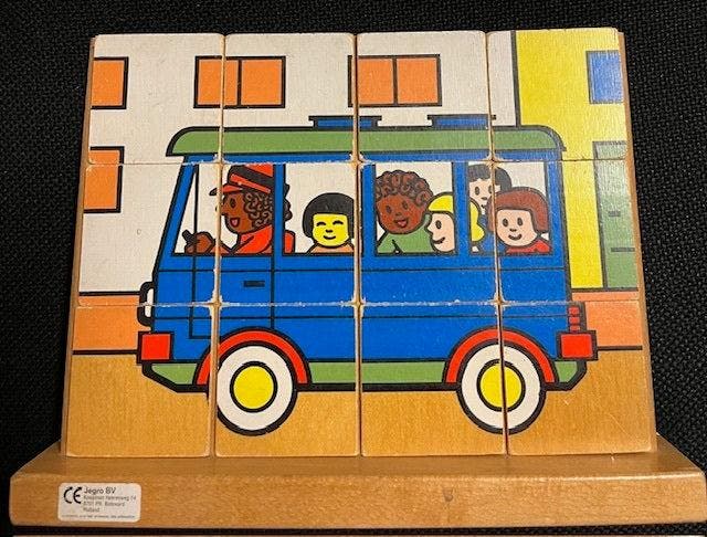 Verticale stokpuzzel Schoolbus, Boeken, Schoolboeken, Verzenden