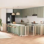 vidaXL Hondenhek inklapbaar met deur 12 panelen 600 cm, Verzenden, Nieuw