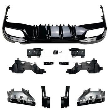 Diffuser With Black Exhaust Tips Voor Mercedes C Class, Ophalen of Verzenden, Nieuw