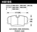 Hawk 84-4/91 BMW 325 (E30) Blue 9012  Race Front Brake Pads, Ophalen of Verzenden, Nieuw