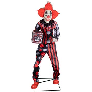 Halloween Decoratie Clown Jester Jack 175cm Animatronic, Verzenden, Nieuw, Overige typen