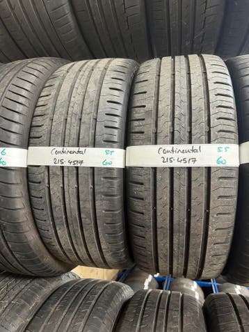 215-45-17 Continental Zomerbanden 5.5mm Montage 215 45 17, Ophalen, 17 inch, Band(en), Personenwagen