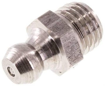 Rechte Smeernippel RVS M8x1 DIN 71412 [2 Stuks], Verzenden, Nieuw