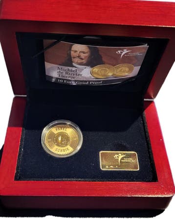 Gouden 10 euro 2007 Proof munt: Michiel de Ruyter Tientje, Verzenden, Koningin Beatrix, Losse munt, Goud