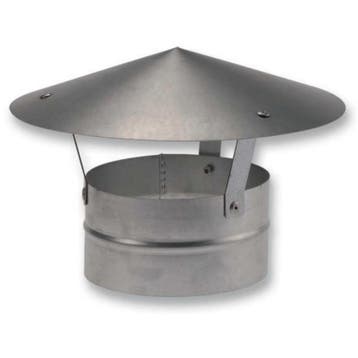 Regenhoed Ø 125mm zonder gaas, Verzenden, Nieuw
