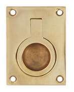 Intersteel Luikring recht 65mm x 49mm messing gelakt, Verzenden, Nieuw