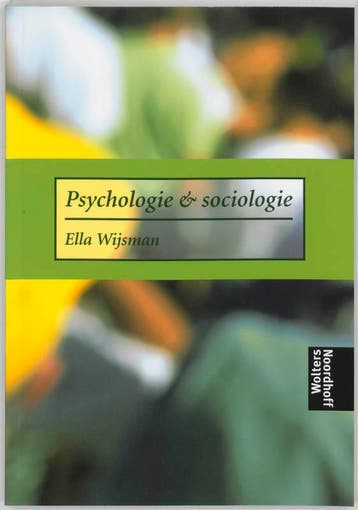 Psychologie & Sociologie - Ella Wijsman 9789001400033, Verzenden, Gelezen, Ella Wijsman