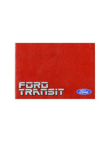1985 FORD TRANSIT INSTRUCTIEBOEKJE DUITS