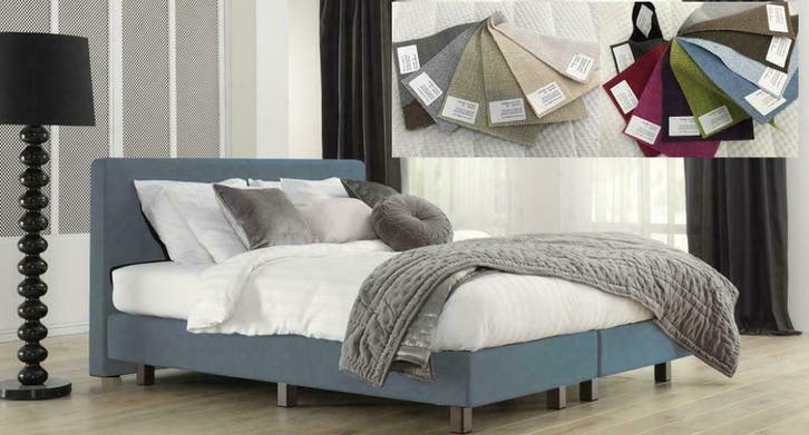 Boxspring vele kleuren en stoffen 180 210 210, Huis en Inrichting, Slaapkamer | Boxsprings, 180 cm, 210 cm, Wit, Crème, Beige