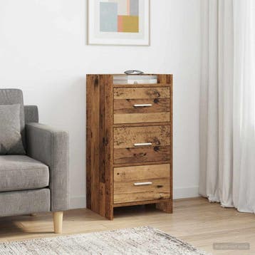 vidaXL Dressoir Oud hout 40 x 36 x 80 cm Bewerkt hout, Verzenden, Nieuw, Overige houtsoorten, Minder dan 50 cm