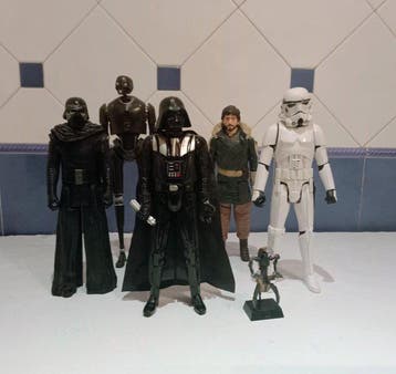 Star Wars 30cmXL characters including Darth Vader,, Nieuw