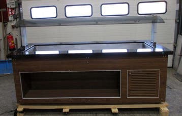 Saladette Saro SB-C-230-INF Cold, Koelbuffet, B230 x D88 x, Zakelijke goederen, Horeca | Keukenapparatuur, Nieuw in verpakking