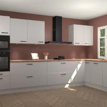 Zijdegrijze keuken Graz 71527, Verzenden, Nieuw